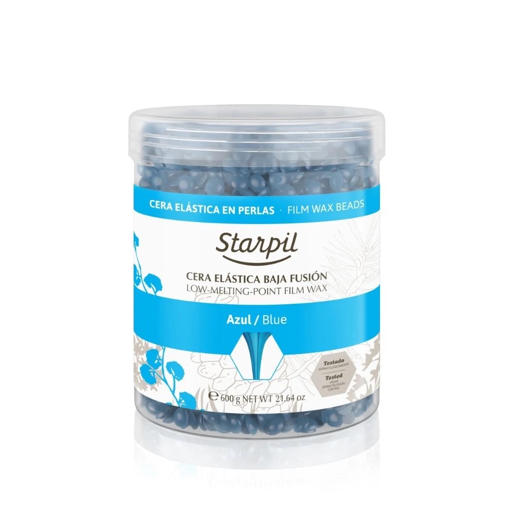 STARPIL BLUE FILM HARD WAX BEADS - 600G MINI TUB
